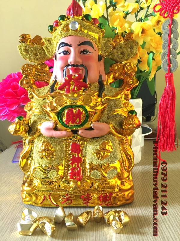 Thần Tiền Áo Vàng Kim Sa 32cm