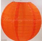 Đèn lồng vải trang trí màu cam (25cm, 30cm)